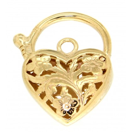 Extra Large Filigree Padlock Y/G